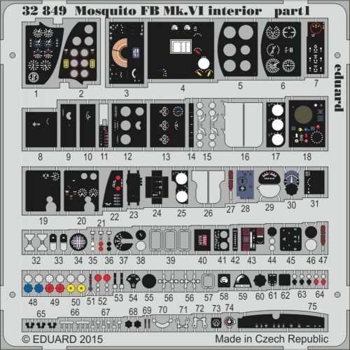 Eduard Mosquito Mk.VI interior for Tamiya 1:32 (32849)