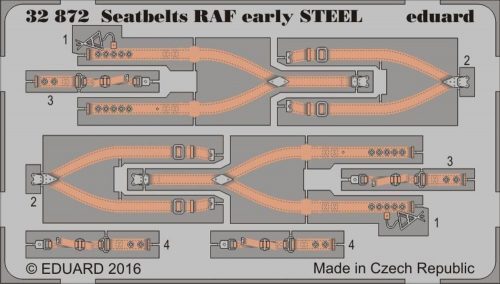 Eduard Seatbelts RAF early STEEL 1:32 (32872)