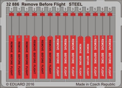 Eduard Remove Before Flight STEEL 1:32 (32886)