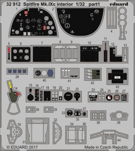 Eduard Spitfire Mk.IXc interior for Revell 1:32 (32912)