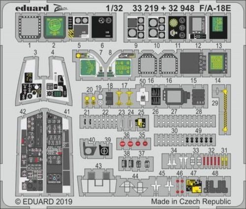 Eduard F/A-18E interior for Revell 1:32 (32948)