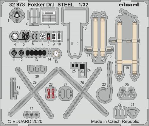 Eduard Fokker Dr.I STEEL for Meng 1:32 (32978)