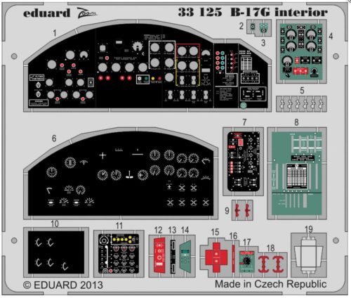 Eduard B-17G interior S.A. for HK Models 1:32 (33125)