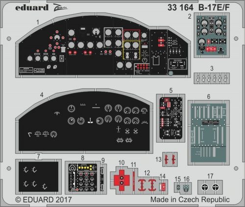 Eduard B-17E/F for HKM 1:32 (33164)