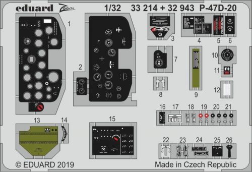 Eduard P-47D-20 for Trumpeter 1:32 (33214)