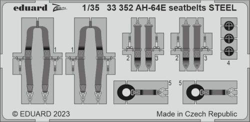 Eduard AH-64E seatbelts STEEL 1/35 TAKOM 1:35 (33352)