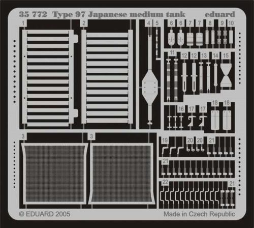 Eduard Type 97 Japanese Medium Tank für Tamiya Bausatz 35137 1:35 (35772)