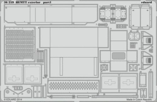 Eduard HEMTT exterior for Italeri 1:35 (36259)