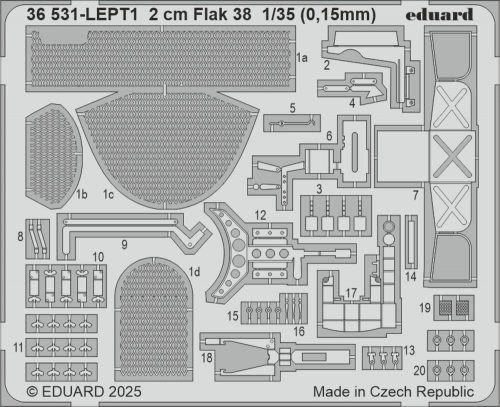 Eduard 2 cm Flak 38  ICM 1:35 (36531)