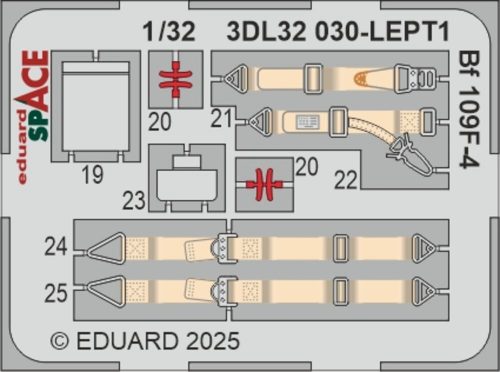 Eduard Bf 109F-4 SPACE  HOBBY 2000 / HASEGAWA 1:32 (3DL32030)