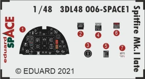 Eduard Spitfire Mk.I late SPACE 1/48 for EDUARD 1:48 (3DL48006)