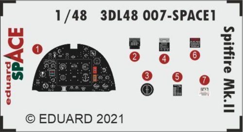 Eduard Spitfire Mk.II SPACE 1/48 for EDUARD 1:48 (3DL48007)