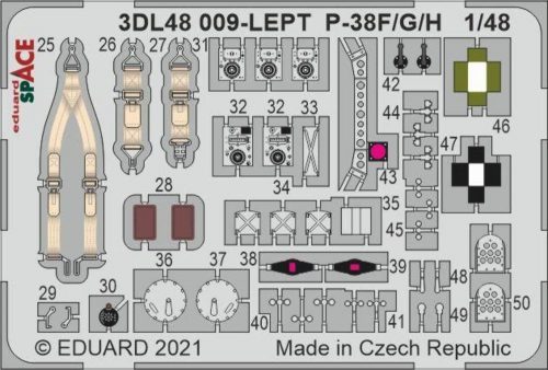 Eduard P-38F SPACE 1/48 for TAMIYA 1:48 (3DL48009)