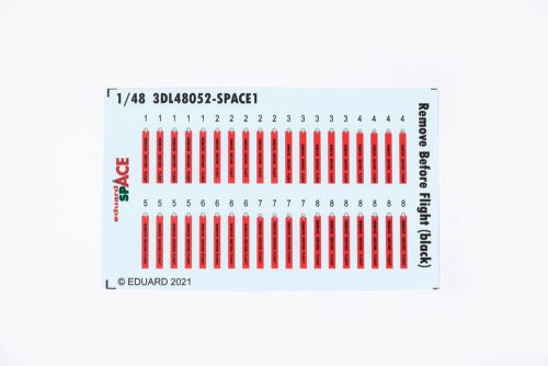 Eduard Remove Before Flight (black) SPACE 1:48 (3DL48052)