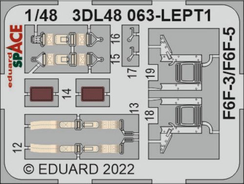 Eduard F6F-3 SPACE 1/48 1:48 (3DL48068)