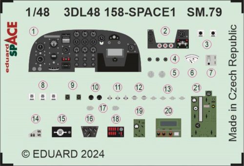 Eduard SM.79 SPACE EDUARD 1:48 (3DL48158)