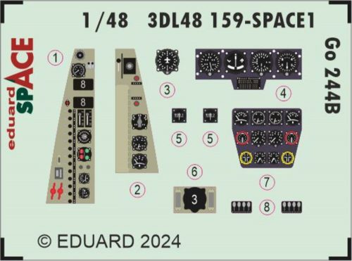 Eduard Go 244B SPACE ICM 1:48 (3DL48159)