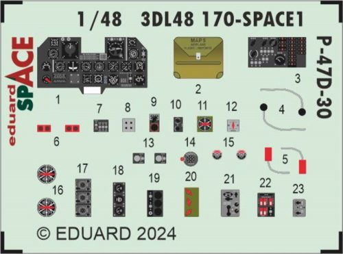 Eduard P-47D-30 SPACE MINIART 1:48 (3DL48170)