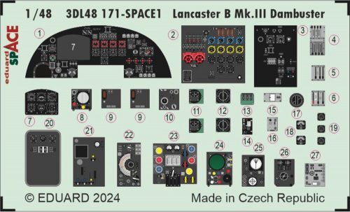 Eduard Lancaster B Mk.III Dambuster SPACE HKM 1:48 (3DL48171)