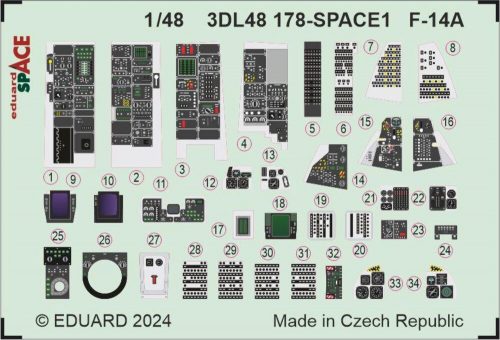 Eduard F-14A SPACE GREAT WALL HOBBY 1:48 (3DL48178)