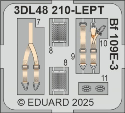 Eduard Bf 109E-3 SPACE  HOBBY BOSS 1:48 (3DL48210)