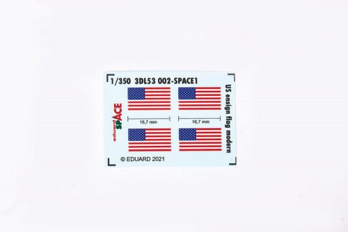 Eduard US ensign flag modern SPACE 1:350 (3DL53002)