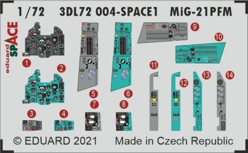 Eduard MiG-21PFM SPACE 1/72 for EDUARD 1:72 (3DL72004)