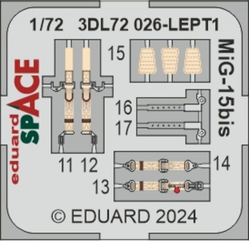 Eduard MiG-15bis SPACE (3DL72026)