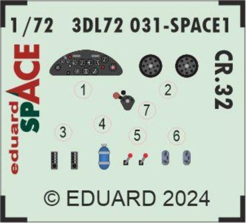 Eduard CR.32 SPACE ITALERI 1:72 (3DL72031)