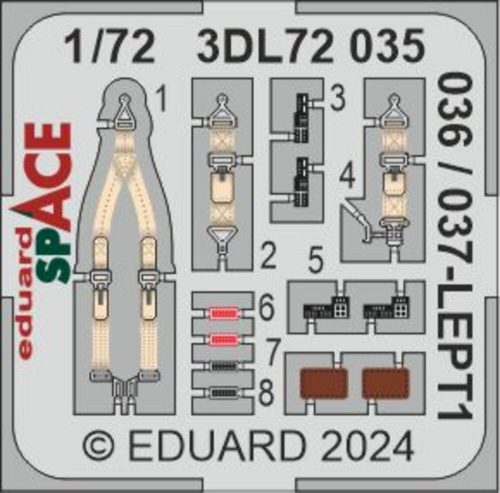 Eduard P-51D-5 SPACE 1:72 (3DL72035)