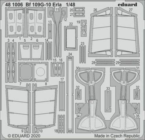 Eduard Bf 109G-10 Erla for Eduard 1:48 (481006)