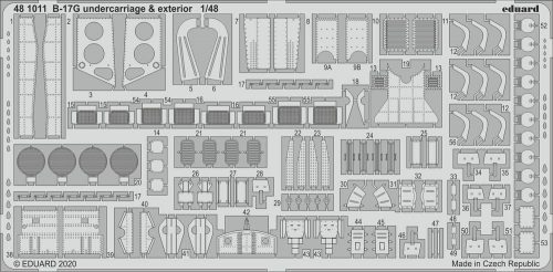 Eduard B-17G undercarriage & exterior for HKM 1:48 (481011)