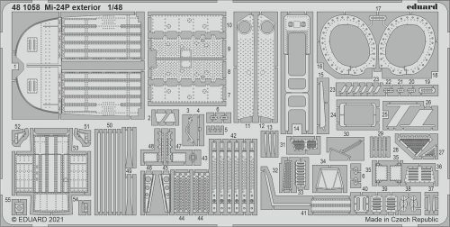 Eduard Mi-24P exterior 1/48 for ZVEZDA 1:48 (481058)