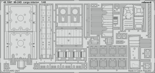 Eduard Mi-24D cargo interior for EDUARD 1:48 (481067)