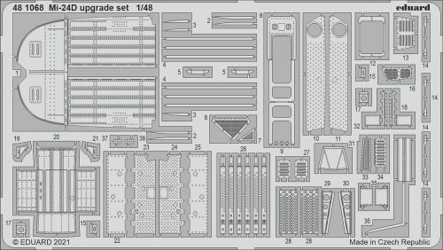 Eduard Mi-24D upgrade set for EDUARD 1:48 (481068)