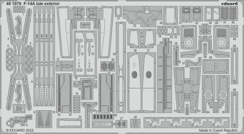 Eduard F-14A late exterior for TAMIYA 1:48 (481075)