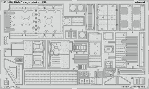 Eduard Mi-24D cargo interior for TRUMPETER 1:48 (481078)