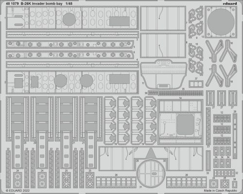 Eduard B-26K Invader bomb bay for ICM 1:48 (481079)