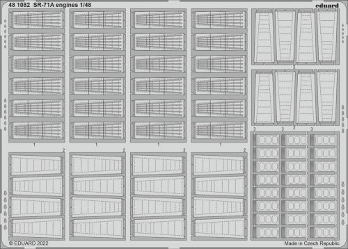 Eduard SR-71A engines for REVELL 1:48 (481082)