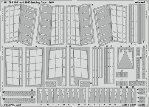 Eduard Il-2 mod. 1943 landing flaps 1/48 1:48 (481085)