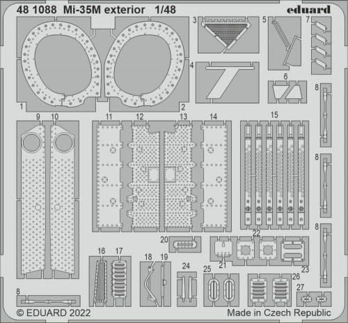 Eduard Mi-35M exterior for ZVEZDA 1:48 (481088)