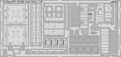 Eduard Mi-35M cargo interior for ZVEZDA 1:48 (481089)