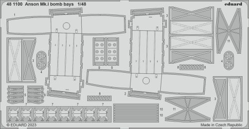 Eduard Anson Mk.I bomb bays 1/48 for AIRFIX 1:48 (481100)