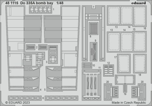 Eduard Do 335A bomb bay 1/48 TAMIYA 1:48 (481115)