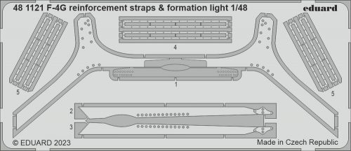 Eduard F-4G reinforcement straps & formation lights 1/48 MENG 1:48 (481121)