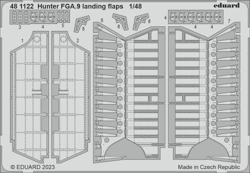 Eduard Hunter FGA.9 landing flaps  1/48 AIRFIX 1/48 (481122)