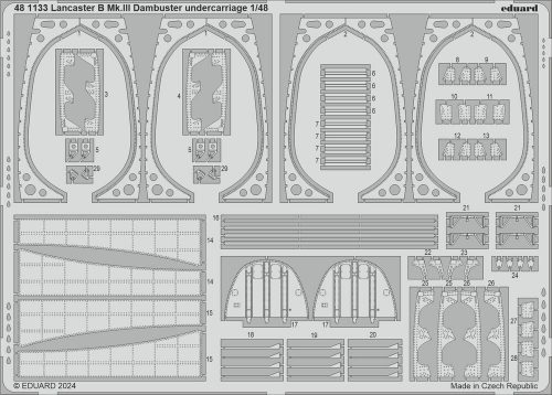 Eduard Lancaster B Mk.III Dambuster undercarriage HKM 1:48 (481133)