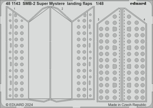 Eduard SMB-2 Super Mystere landing flaps 1:48 (481143)