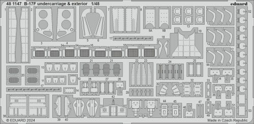 Eduard B-17F undercarriage & exterior 1:48 (481147)