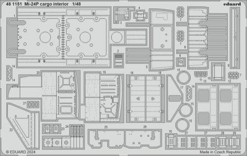 Eduard Mi-24P cargo interior 1:48 (481151)